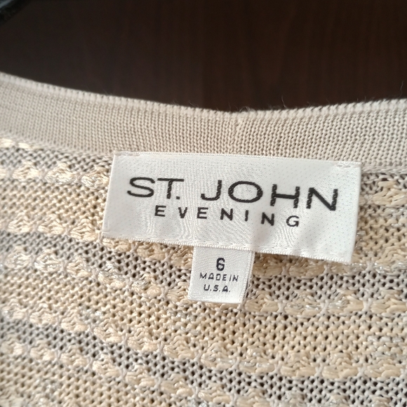 ST JOHN EVENING v-neck button front top jacket Palettes 6 - Picture 4 of 6